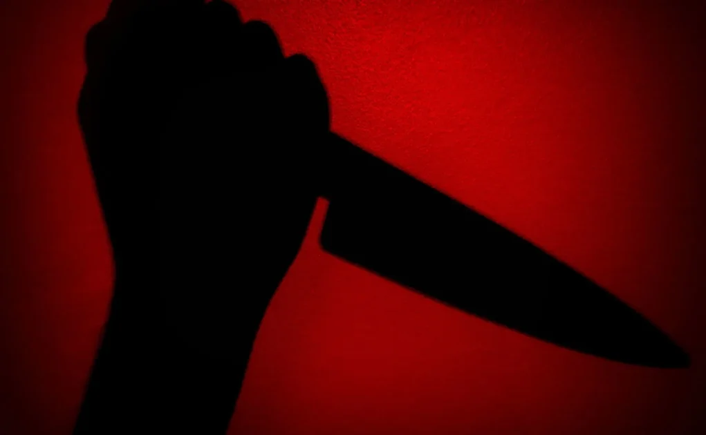 knife in a man's hand