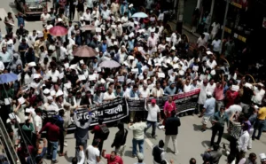 Gold and silver traders protest