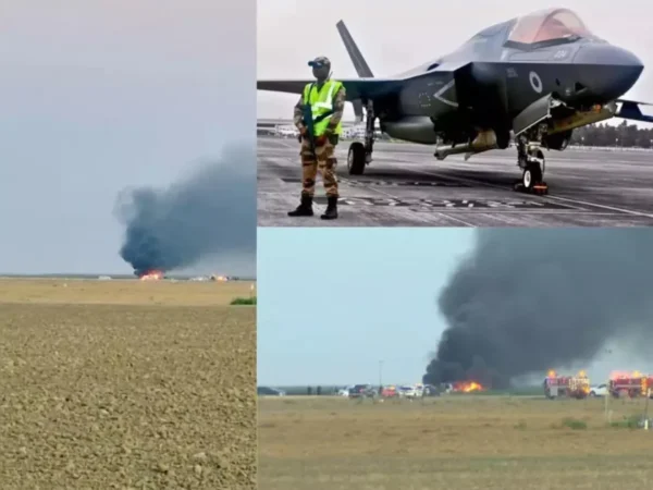 F-35 fighter jet crash