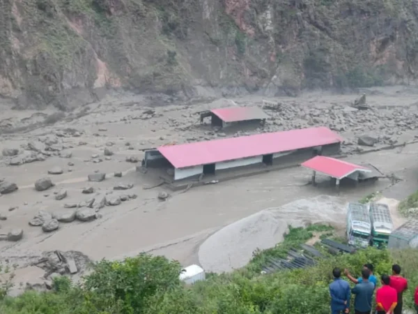 Flood hits the Bhotekoshi River