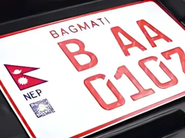 Embossed Number Plate