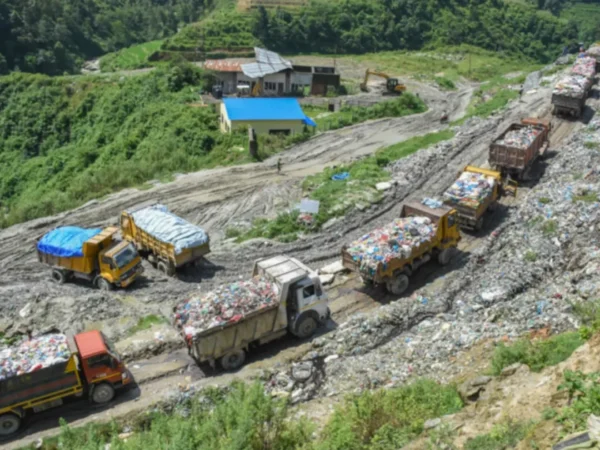 Bancharedanda Locals Block Waste Trucks