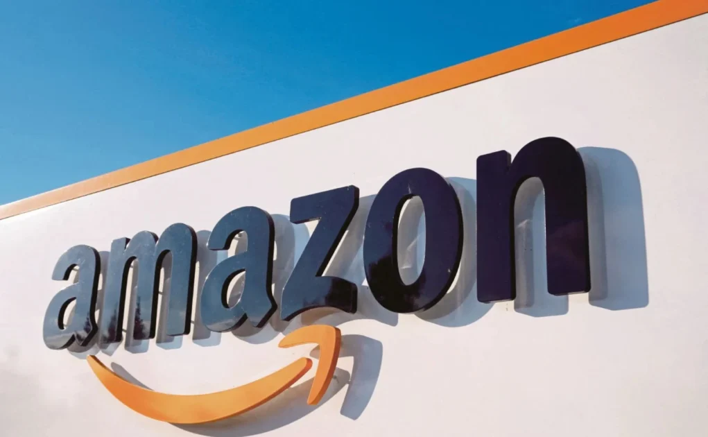 Amazon logo seen as the company plans another round of corporate job cuts